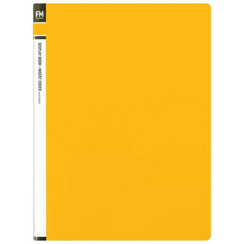 Fm Display Insert Cover 20 Pkt Yellow