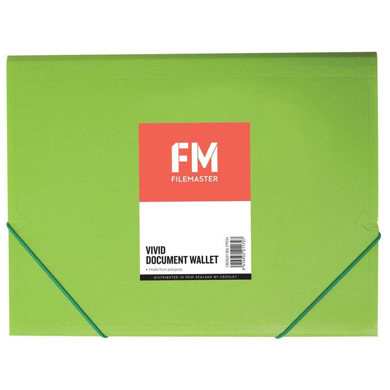 Document Wallet Lime Green