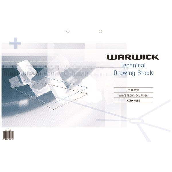 Warwick technical Drawing Block 20Lf