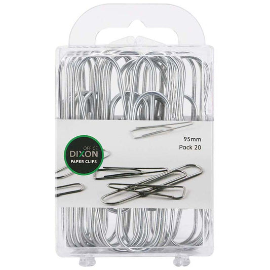 Dixon Paper Clips 95mm /20Pk