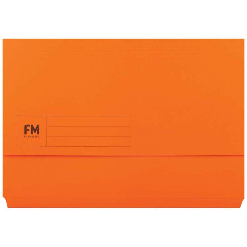 Document Wallet Fm Foolscap Orange