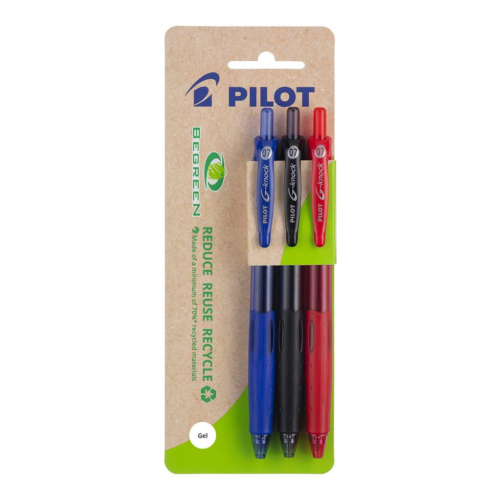 Pilot Be Green Gel Fine Pen Assorted 3 Pack