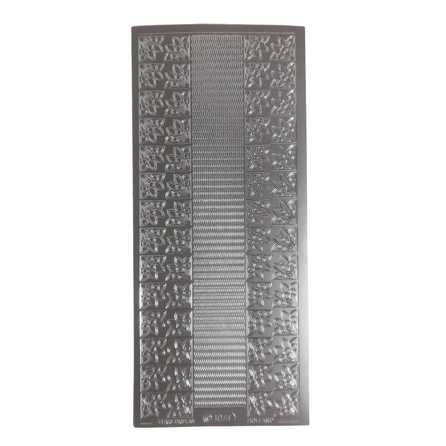 74 Corners & Lines Stickers Silver #PC1074S