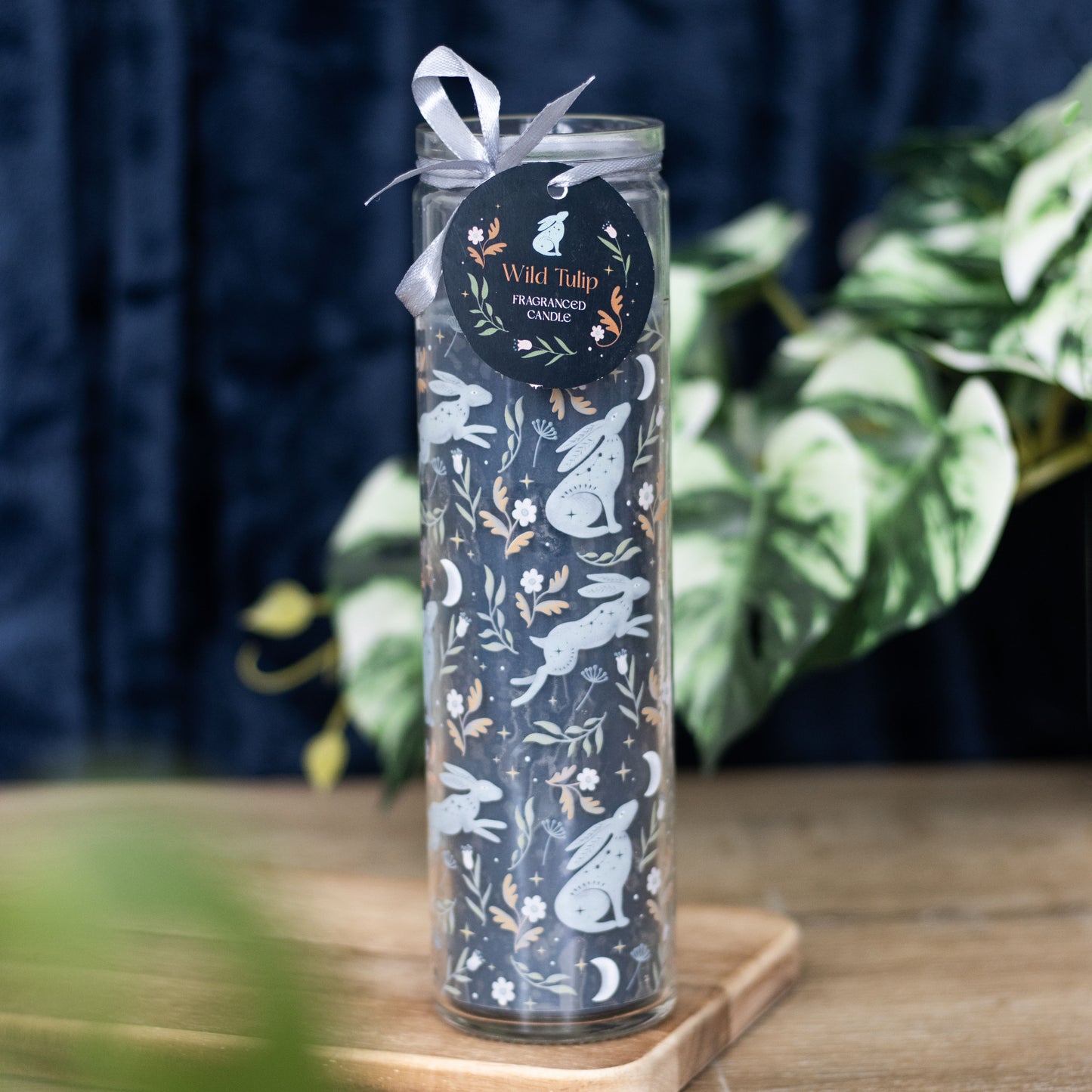 Tube Candle: Midnight Hare Wild Tulip