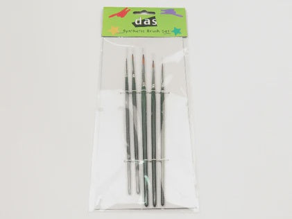 Das Brush Set Round Synthetic 5 Pce