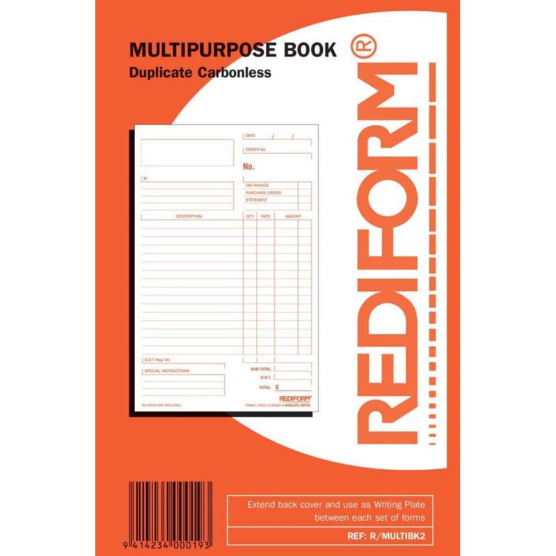 Multipurpose Book Rediform Dup 50Lf
