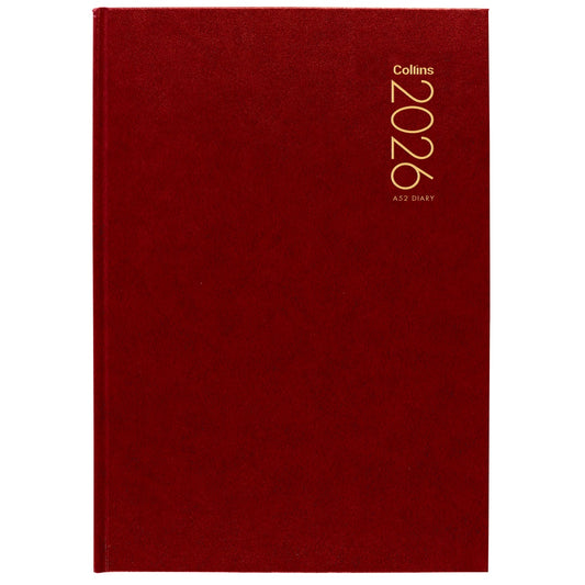 2026 Colins  Diary A52 Red 2 Days To Page
