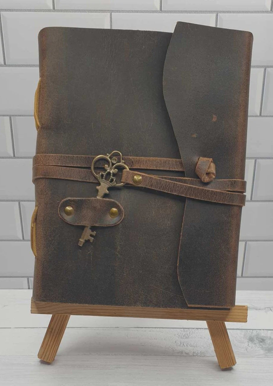 Leather Journal 6''x8'' with Key