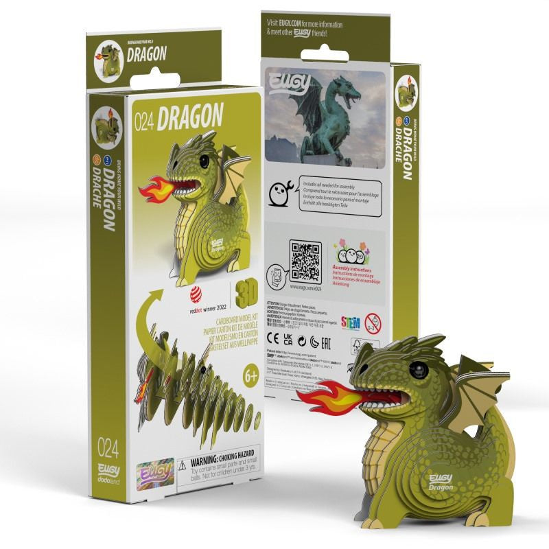 Eugy Dragon 3D Cardboard Model Kit 024