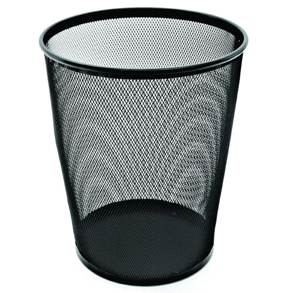 Metal Mesh Waste Bin 19L Black