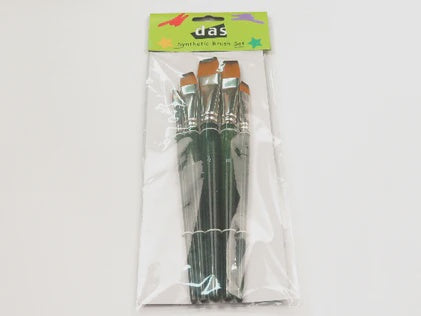 Das Brush Set Flat Synthetic Large 5 Pce
