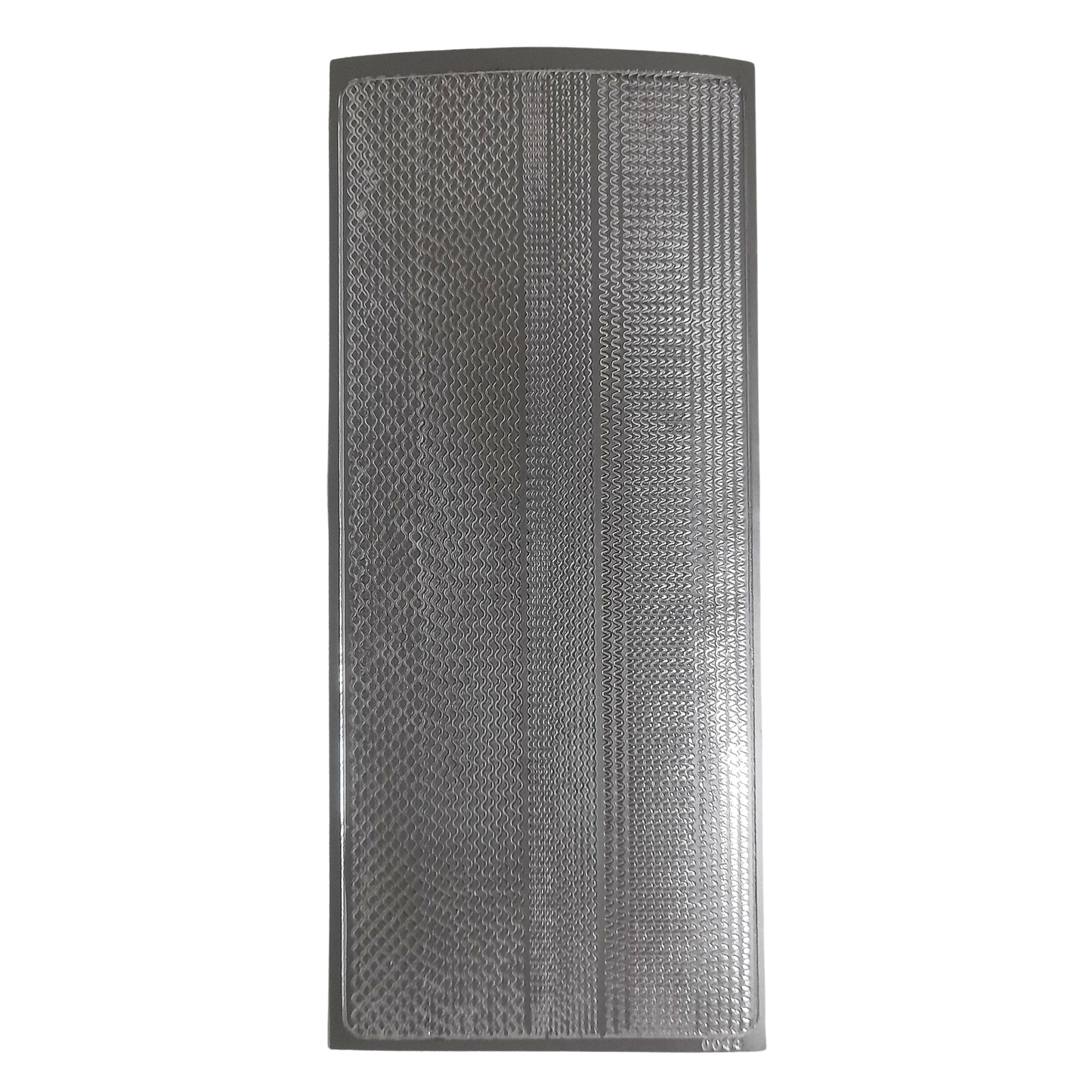 Mini Wavy Lines Asst Stickers Silver #PC0044S