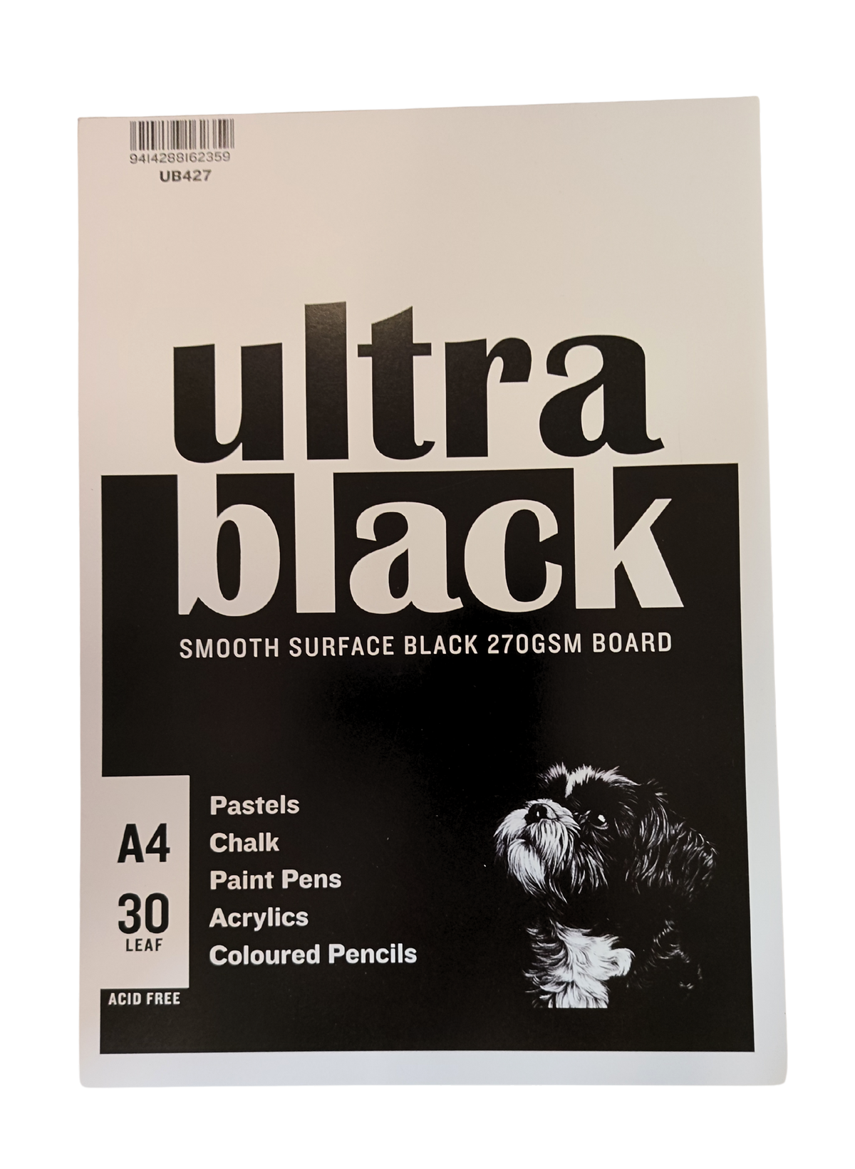 Art Pad A4 Ultra Black 270g 30 Sheets