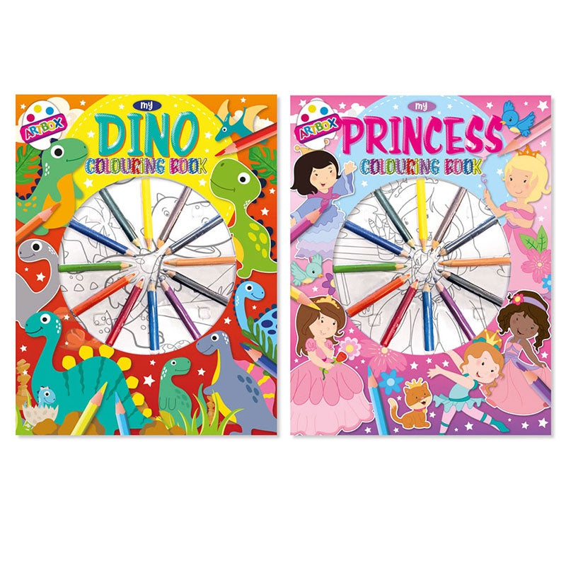 Colouring Book & Pencils