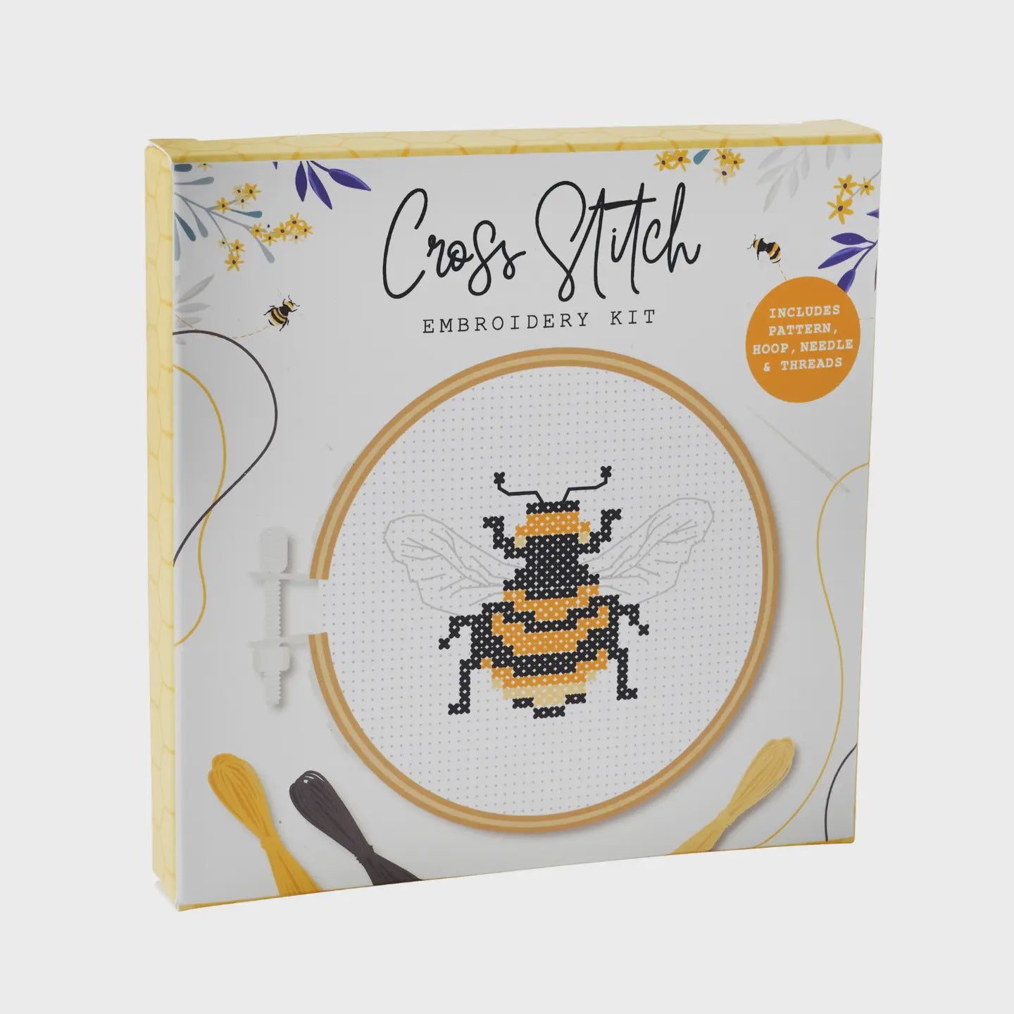 Beekeeper Mini Cross Stitch Kit Bee