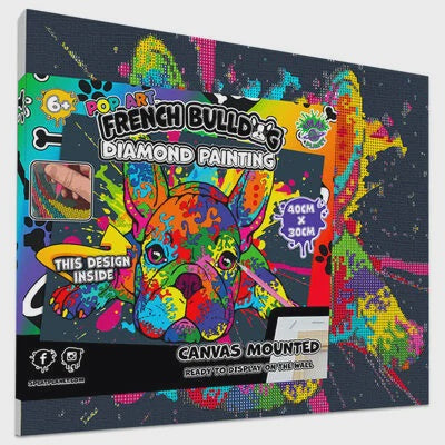 Splat Planet Diamond Painting Kit French Bulldog