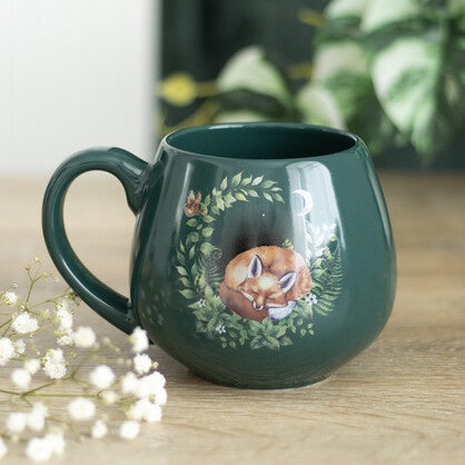Sleeping Fox Rounded Mug