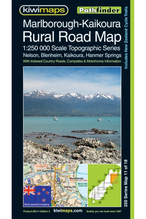 Kiwimaps Marlboroughkaikoura Rural Map