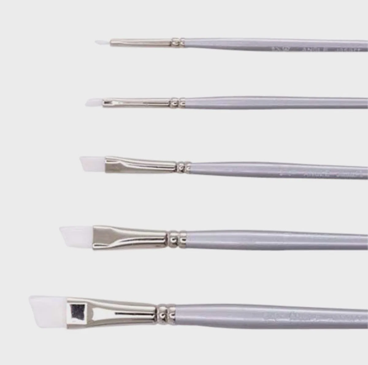 Jasart White Synthetic Brush Angle #1/8