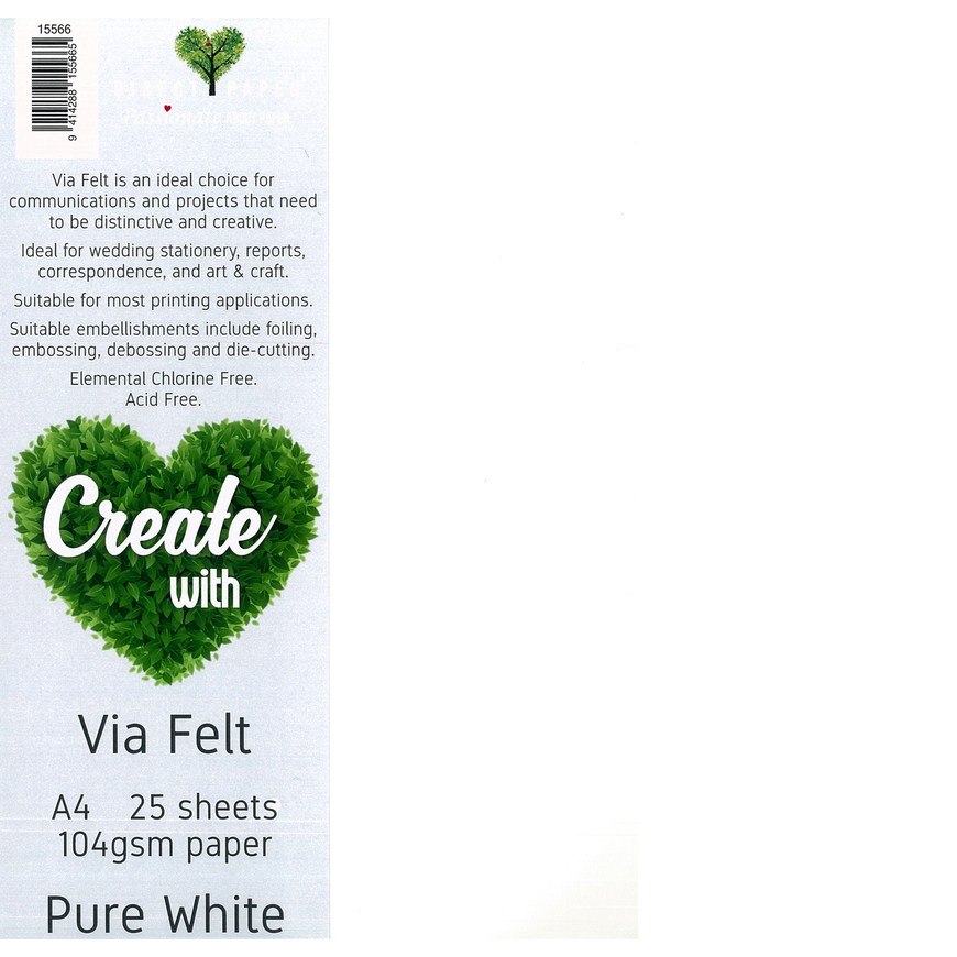 Whitefelt/white 1400UMx600mm Card