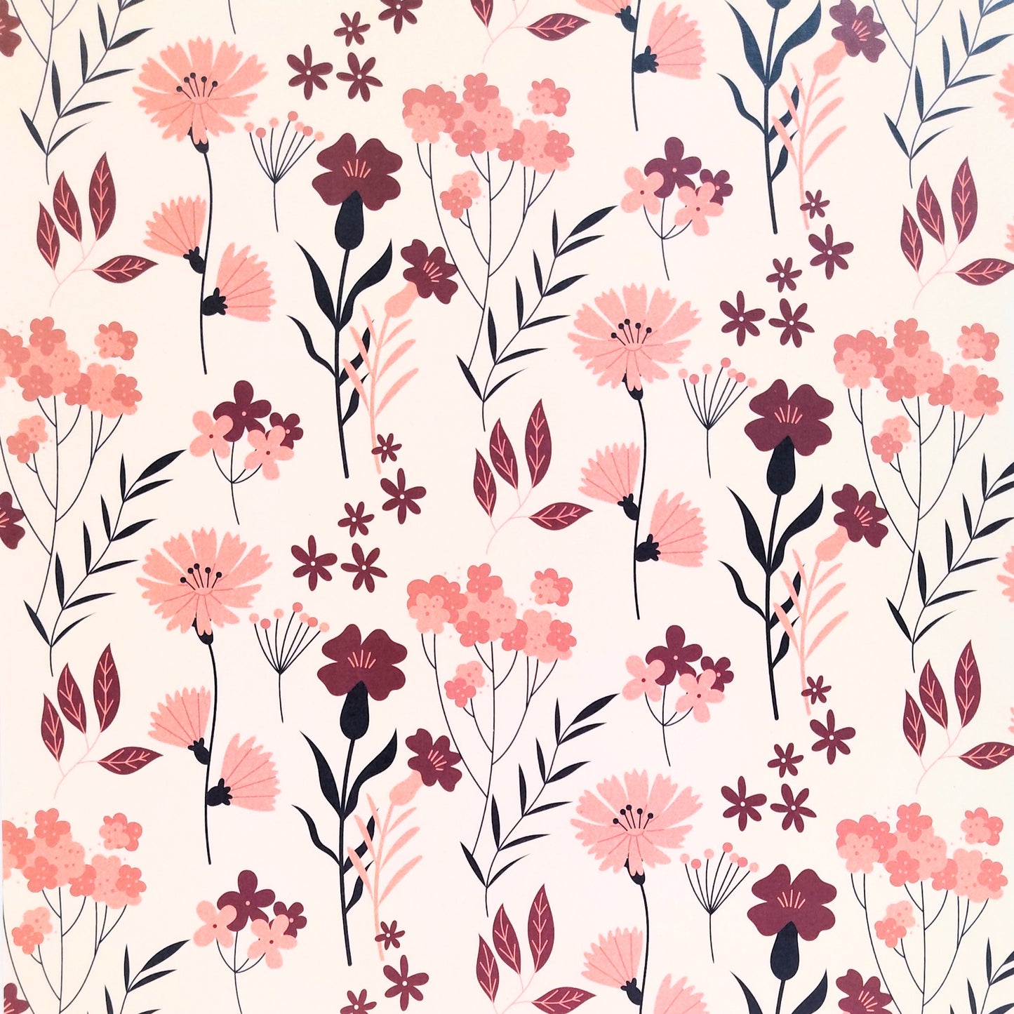 Scrapbook Cardstock - Florals #17