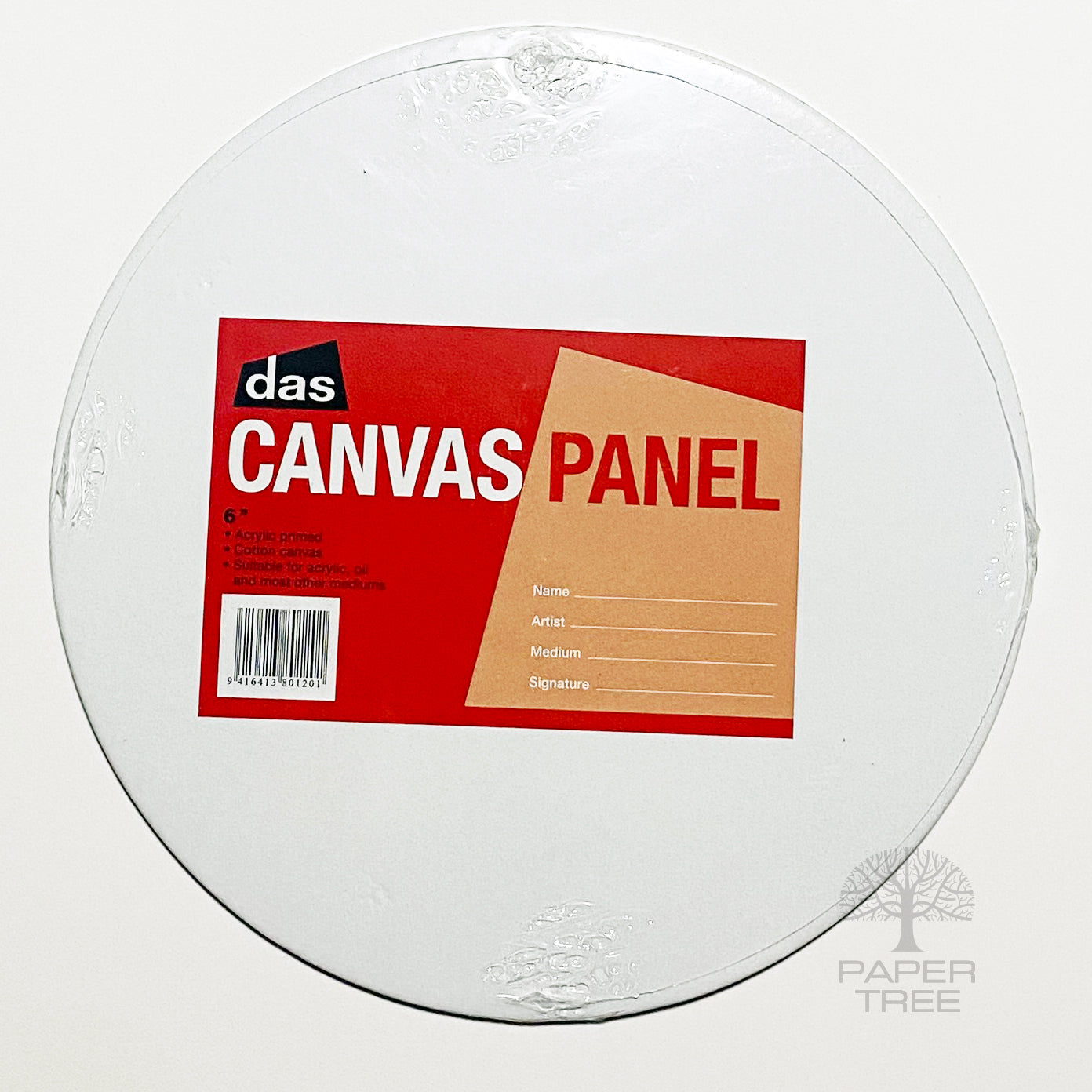 Das Round Canvas Panel 6''