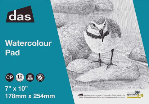 Watercolour Pad Das 300gsm CP 7''X10'' 12 Sheet