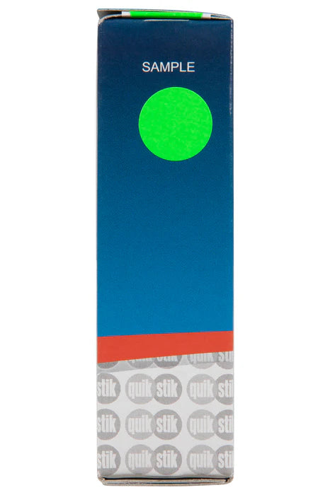Label Q/Stik 14mm Green/1050 Removable