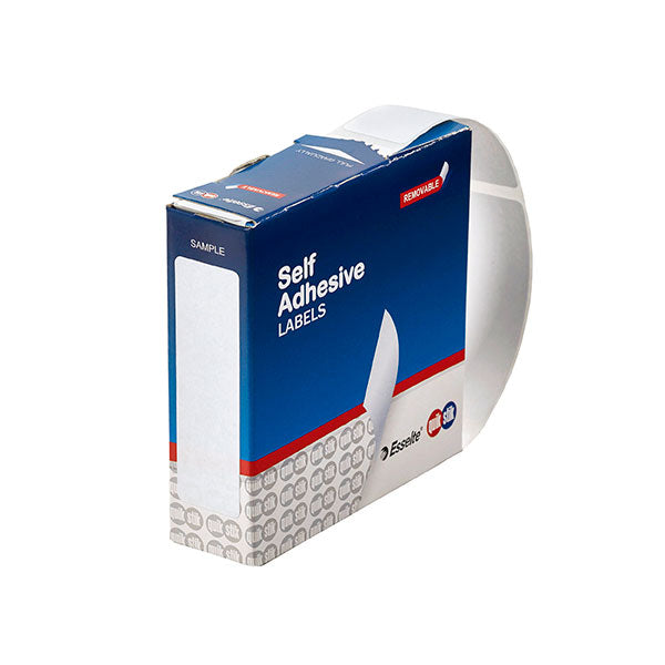 Label Q/Stik 19x63mm White Rectangle/280 Removable