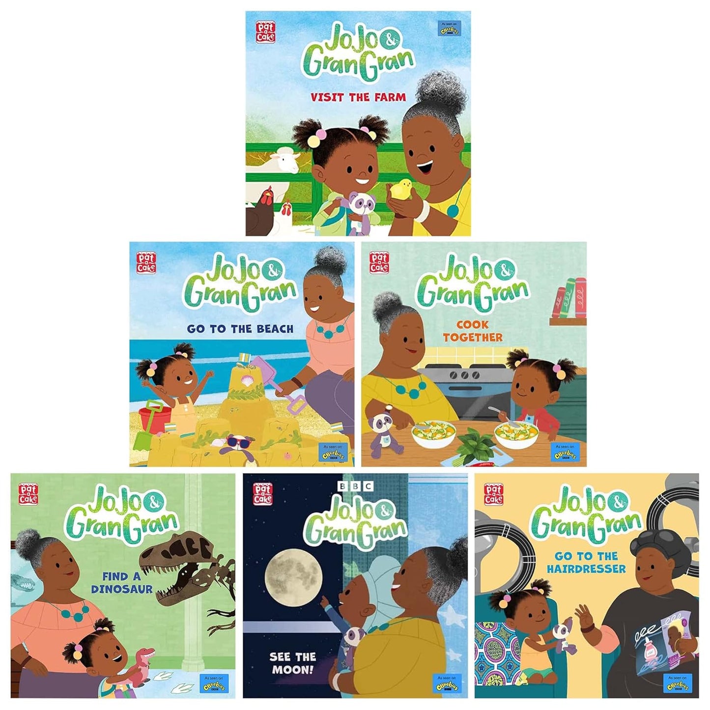 JoJo & GranGran 6 Book Set By Pack Containing 6 Picture Books