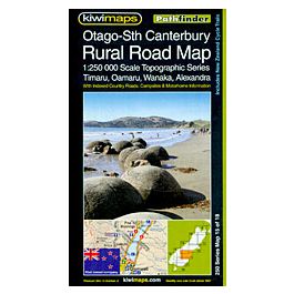 Otagosouth Canterbury Rural Road Map