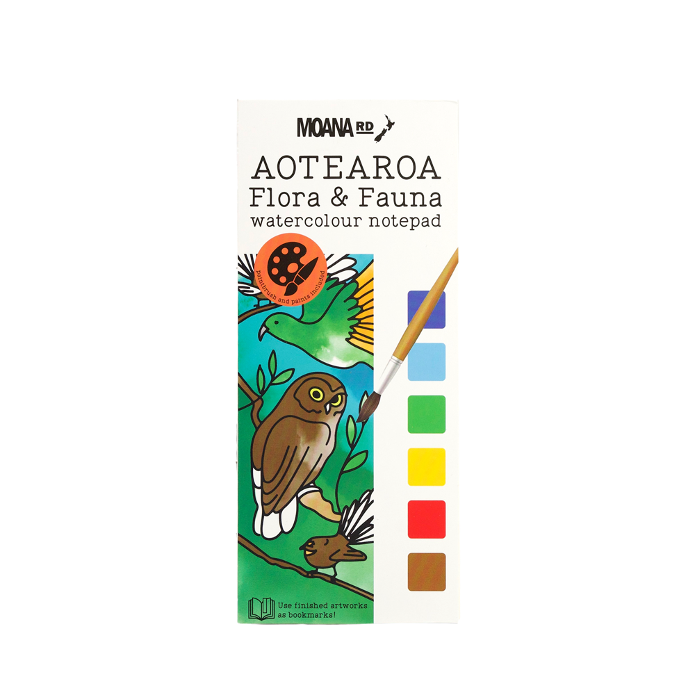 NZ Watercolour Notepad with Brush - Moana Rd