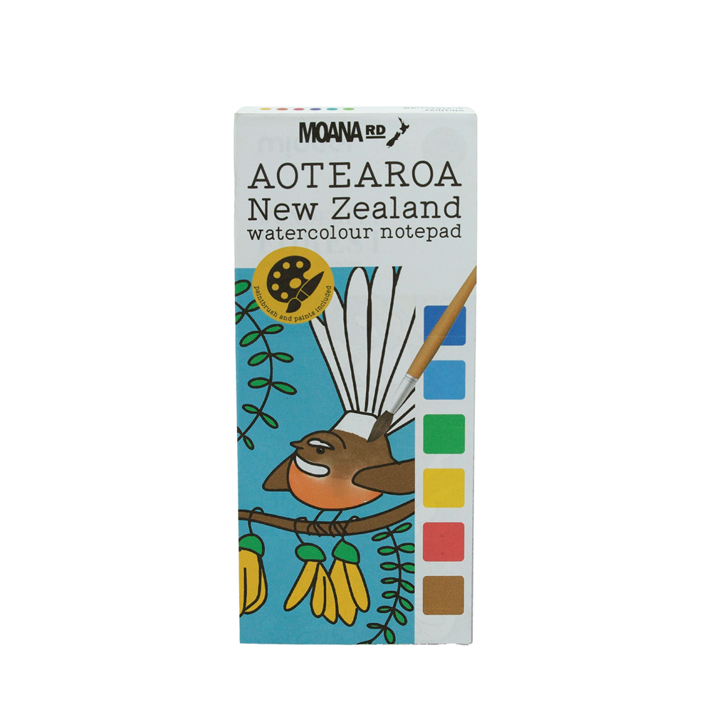 NZ Watercolour Notepad with Brush - Moana Rd
