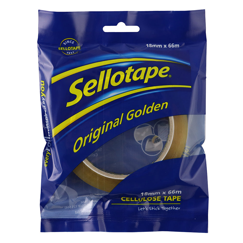 Tape Sellotape Cellulose 18mm x 66mtr