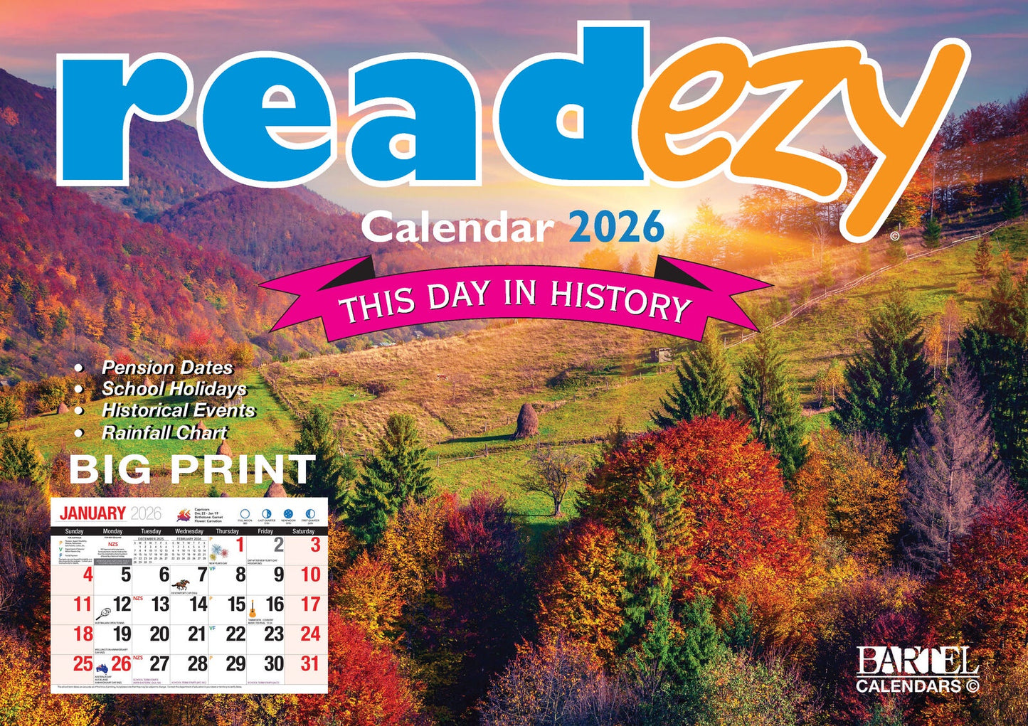 Calendar Readezy 2026 304x215mm