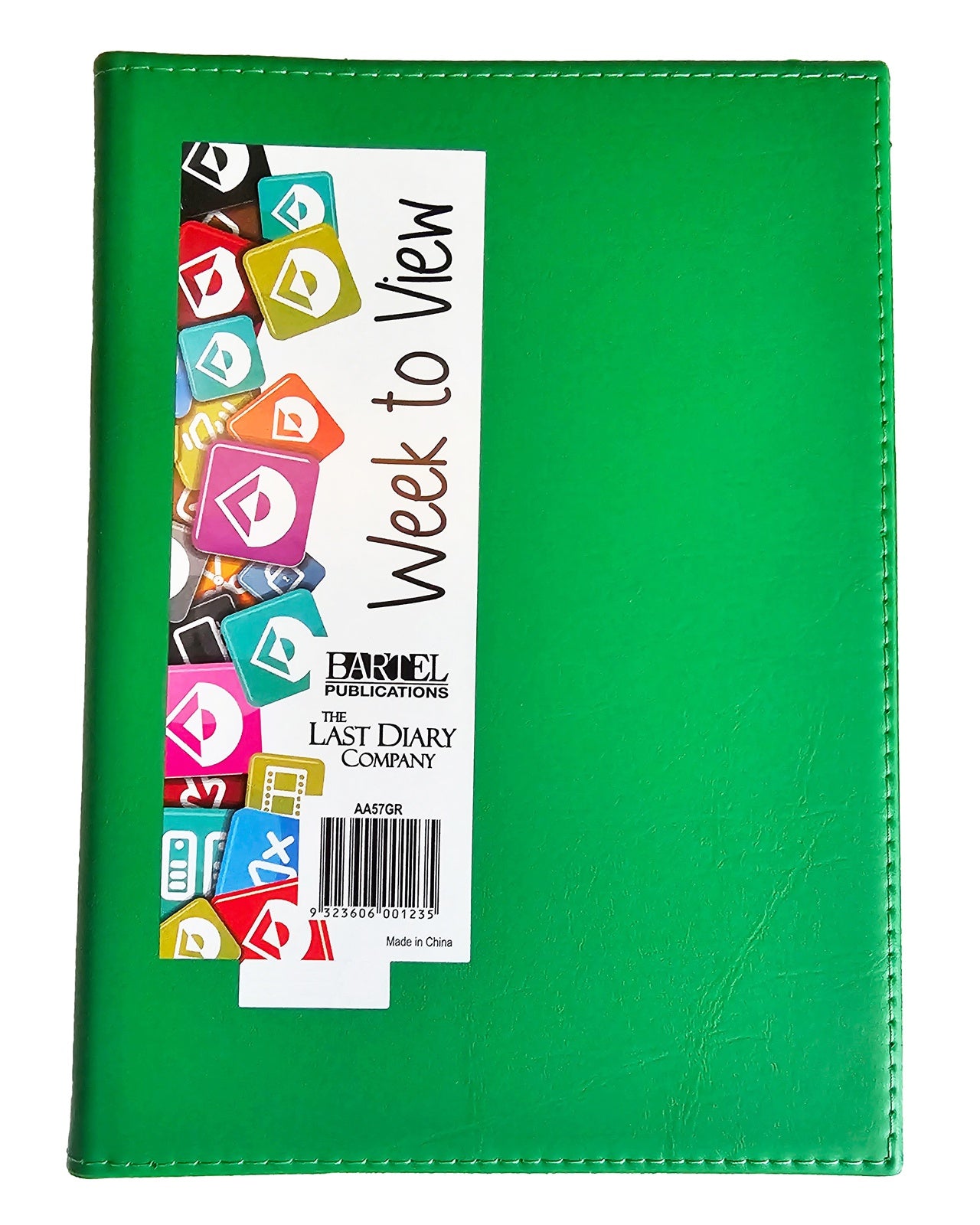 2026 Diary Ainsley A5 Week to View Wiro Green