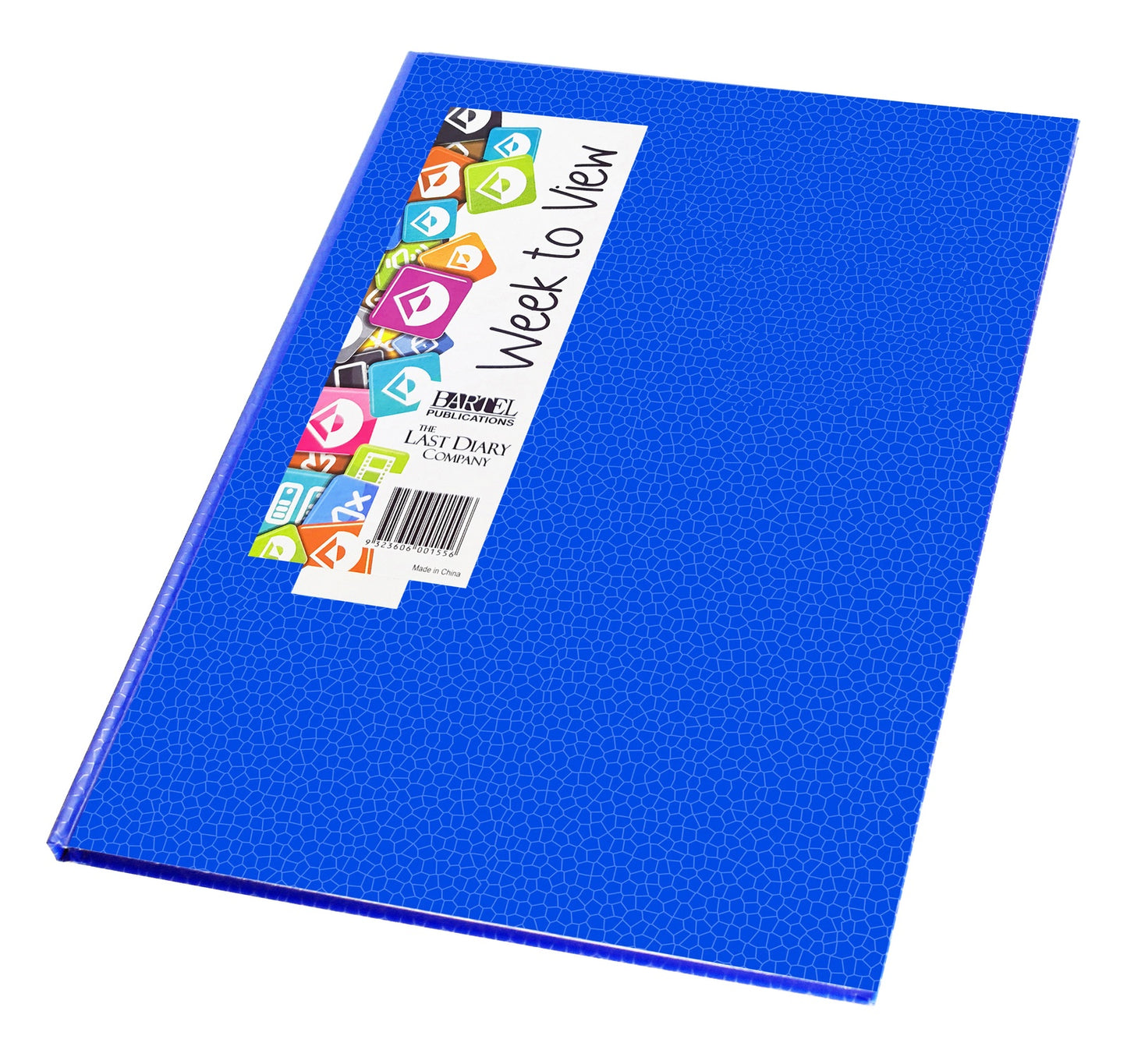 2026 Diary Everyday A4 Week to View Casebound Blue