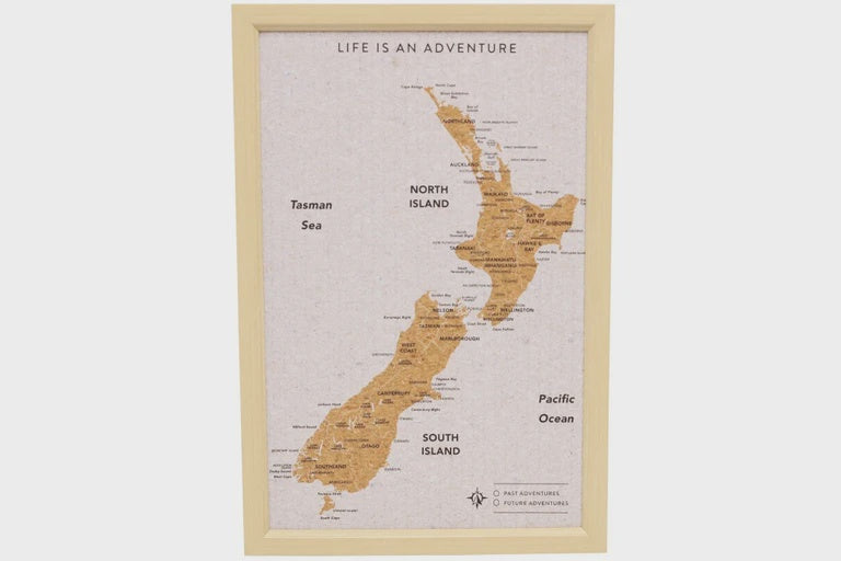 Travel Board New Zealand Small Map