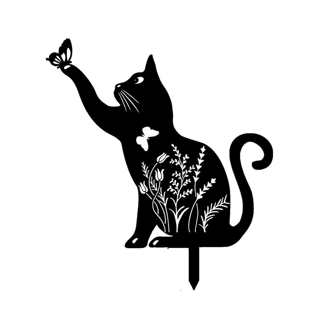 Garden Sign Cat