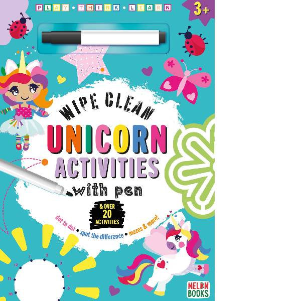 Unicorn Wipe Clean Activity Book with Pen