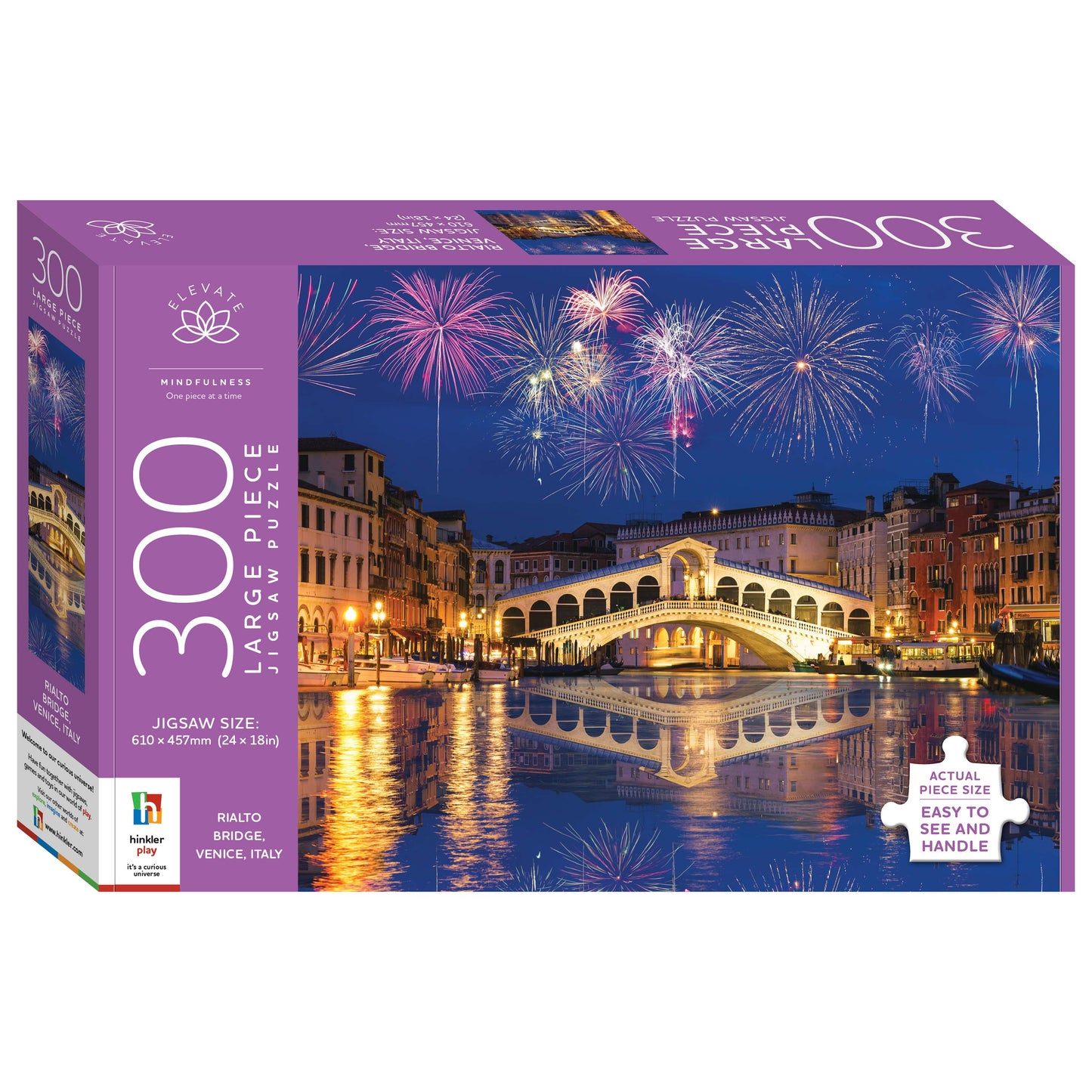 Elevate 300 Large Piece Jigsaw Puzzle - Rialto Bridge