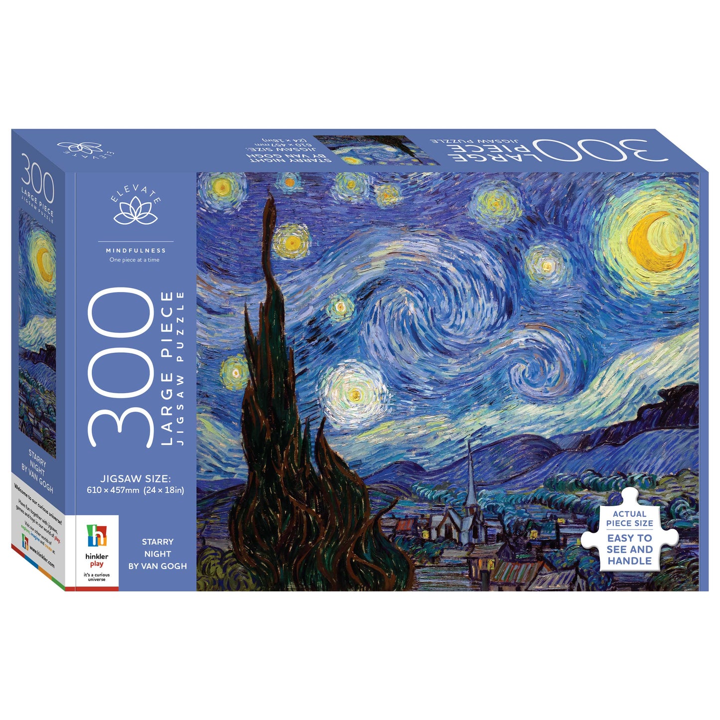 Elevate 300 Large Piece Jigsaw Puzzle - Starry Night By Van Gogh