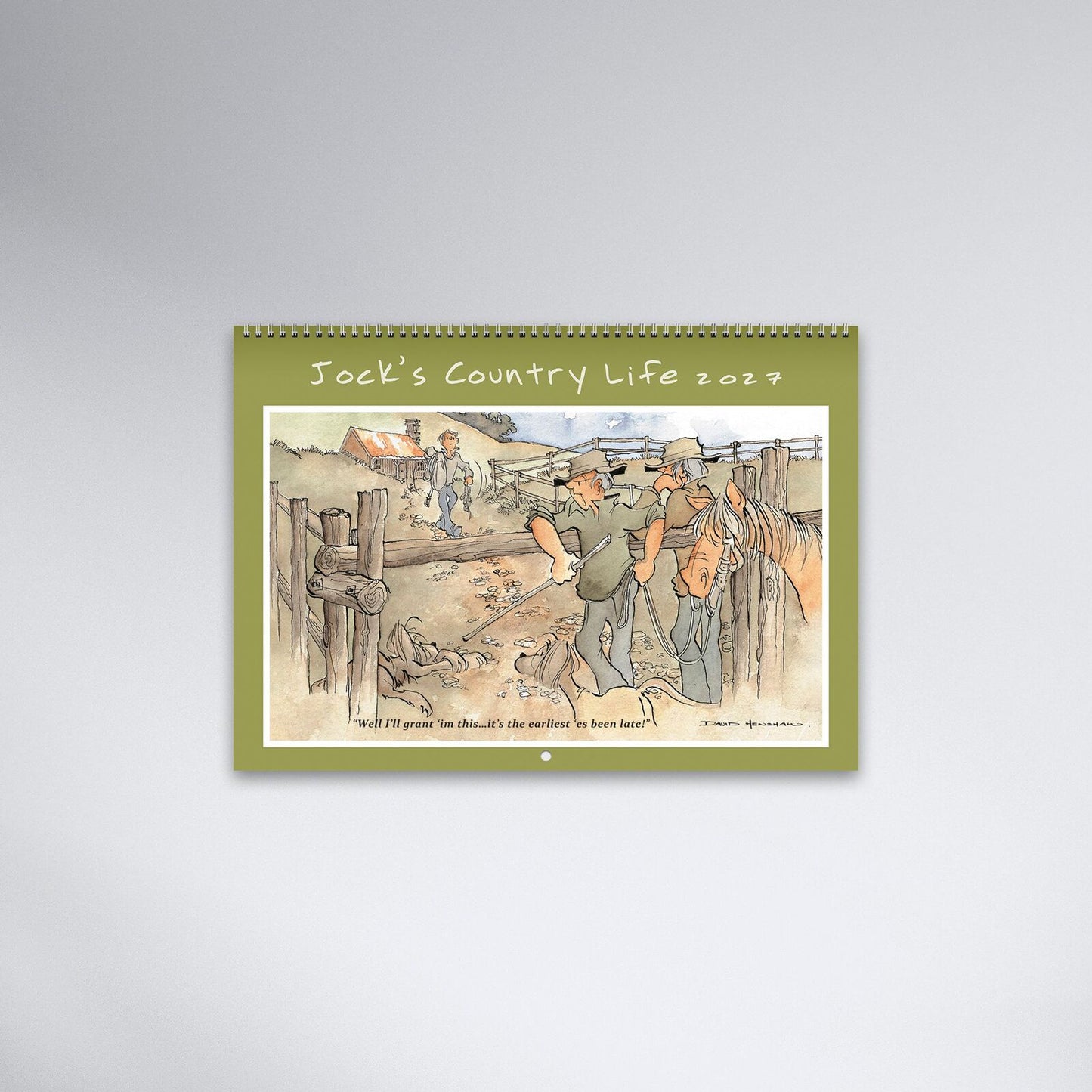 2027 Calendar easy2C Jock's Country Life 337x240mm Horizontal Wall