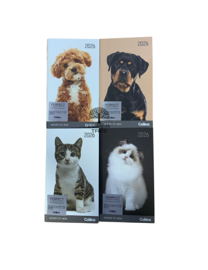 Collins Diary 2026 Cats & Dogs Month to View
