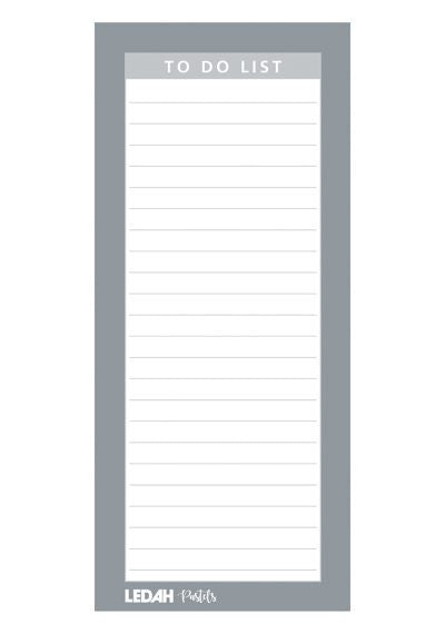 Ledah Pastels Magnetic To Do List 60 Sheets with Pencil