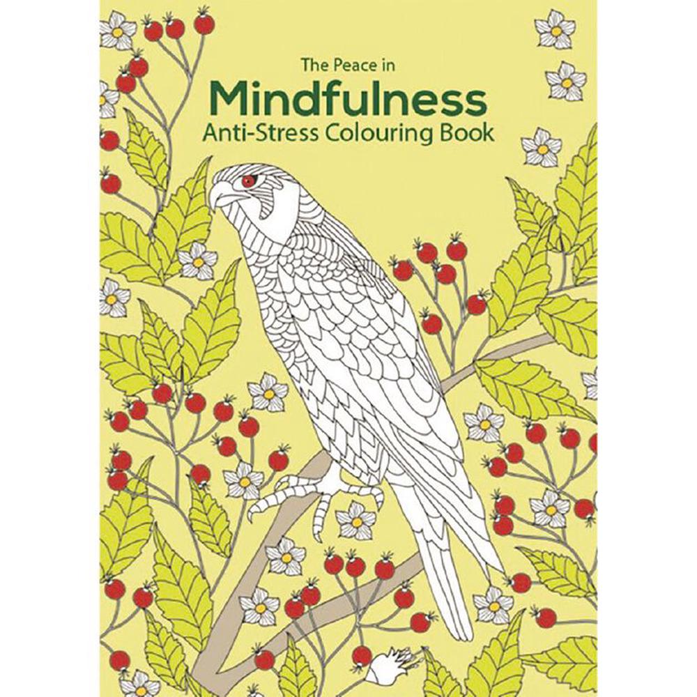 Mindfulness Colouring Bird Yellow 128Pg