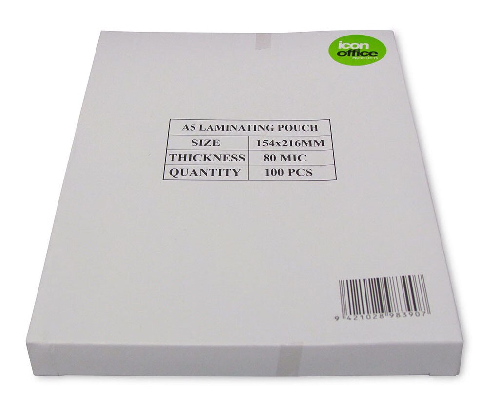 Icon Laminating Pouches A5 100 Pack