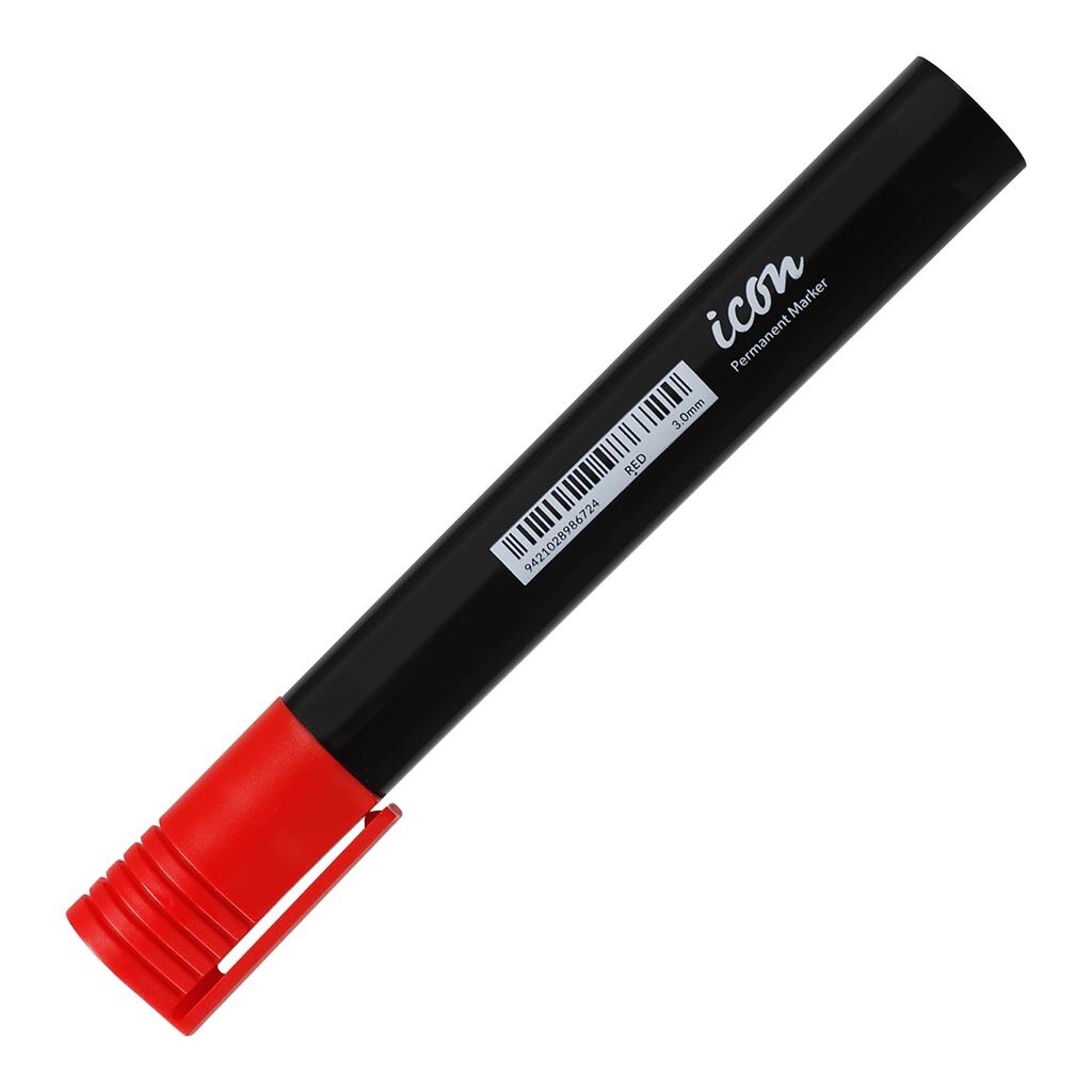 Icon Permanent Marker Red Bullet Tip