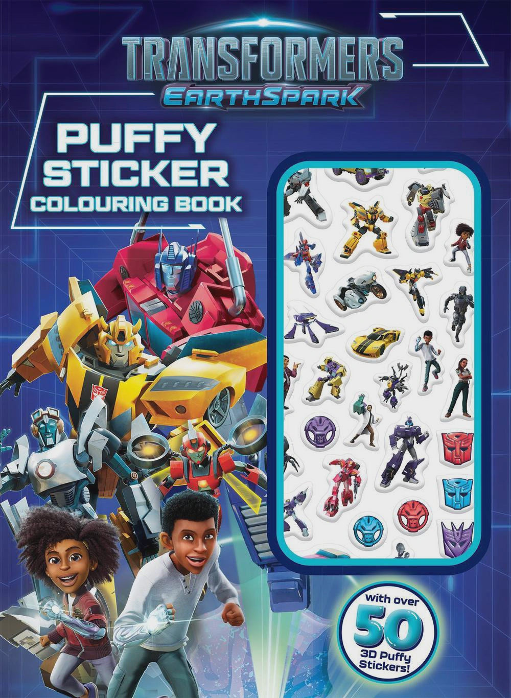 Transformers Earthspark: Puffy Sticker Colouring Book (Hasbro) Series: Transformers
