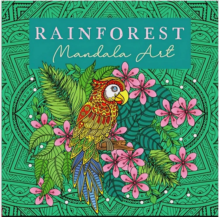 Mandala Art: Rainforest Colouring
